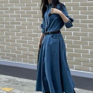 COS A-Line Midi Denim Shirt Dress 10